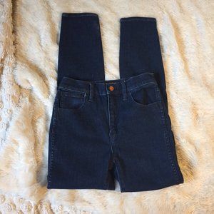 Madewell 10" high riser skinny jeans size 25